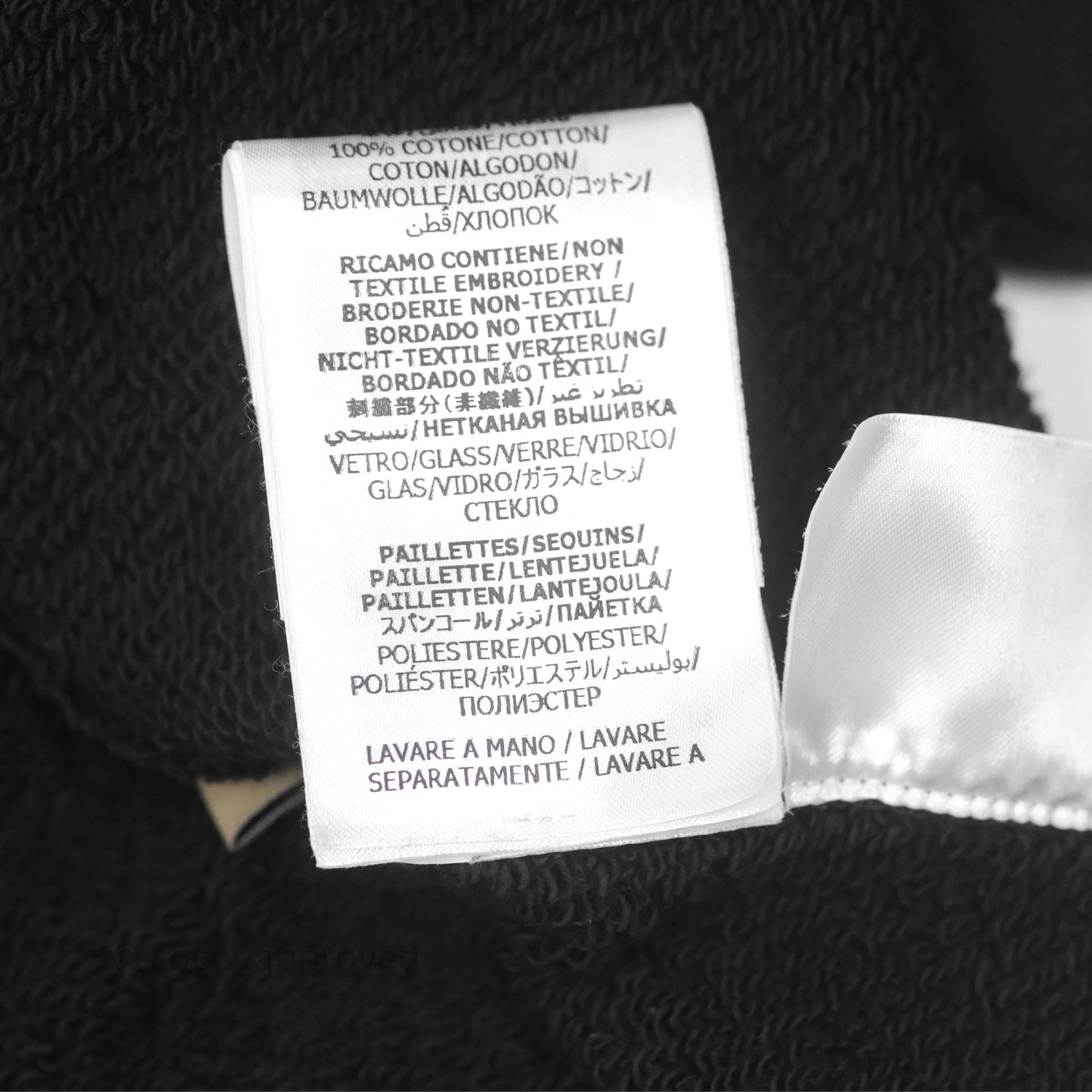 Gucci Hollywood Babylon Cropped Hoodie Black