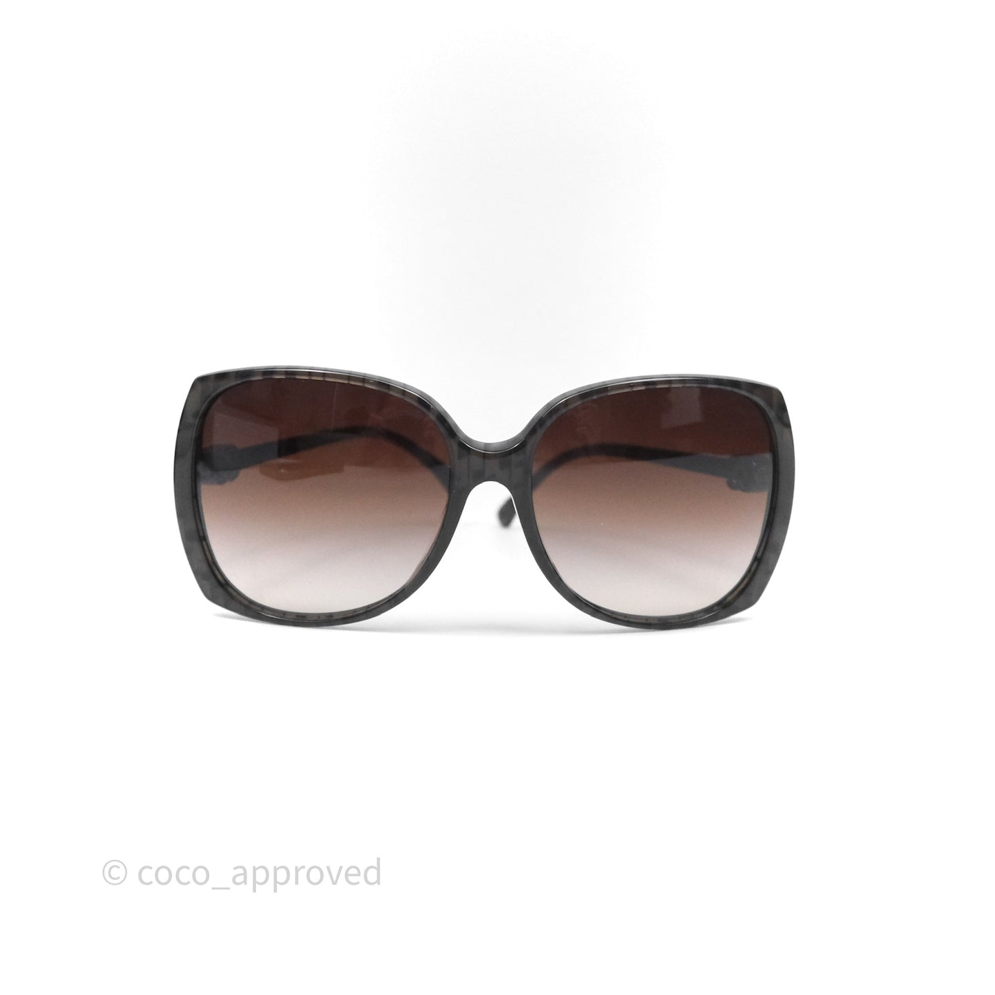 Chanel 5216 Square Oversized Frame CC Sunglasses Brown