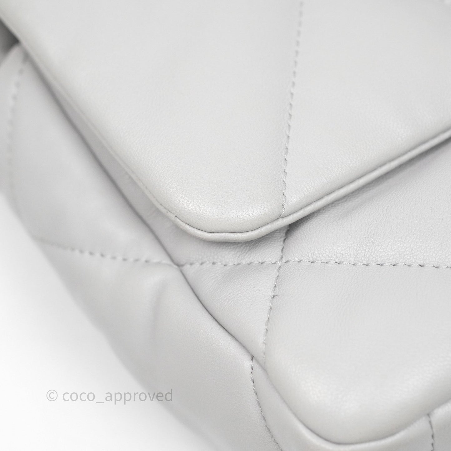 Chanel 19 Small Light Grey Mixed Hardware
