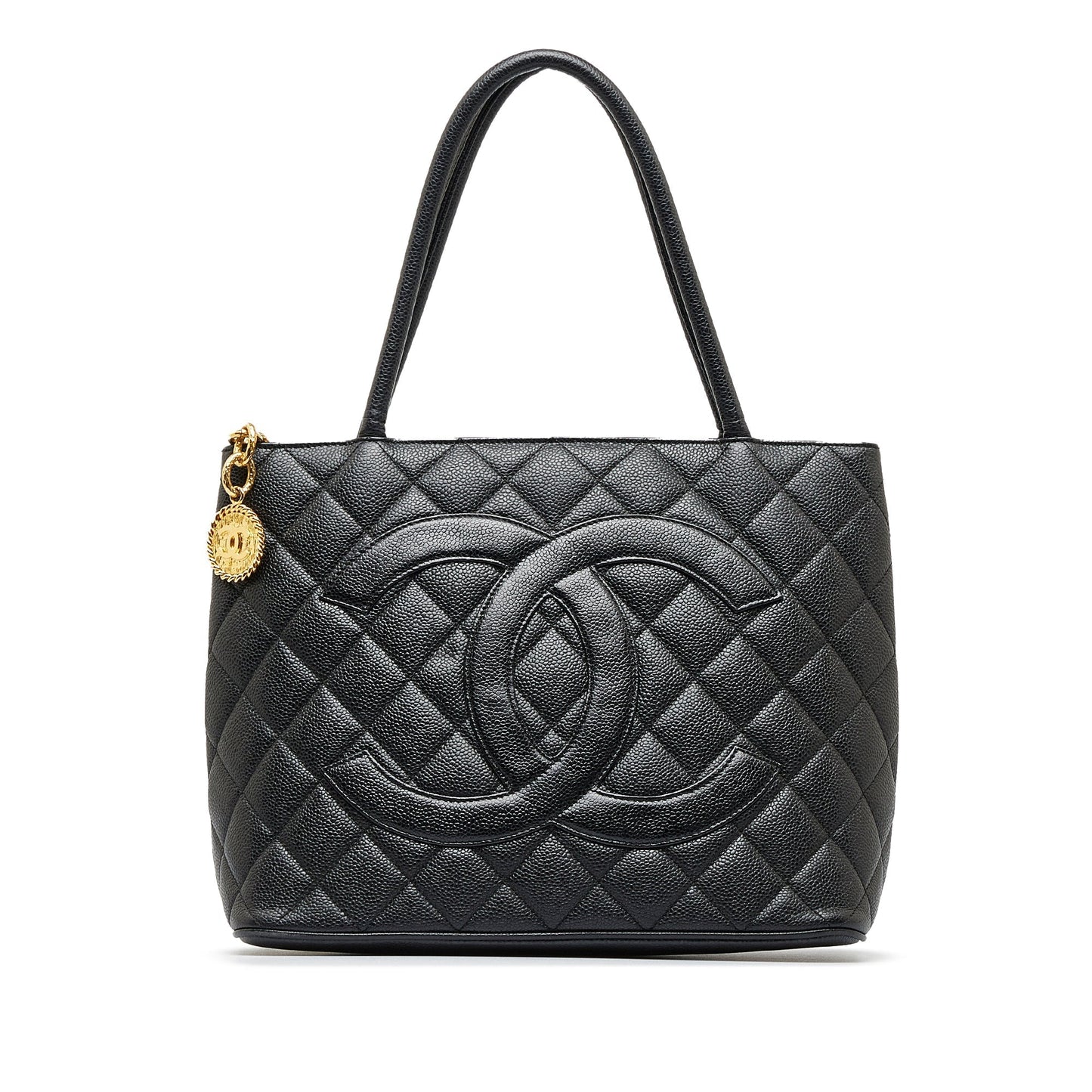 Luxury Chanel Caviar Medallion Tote Bag