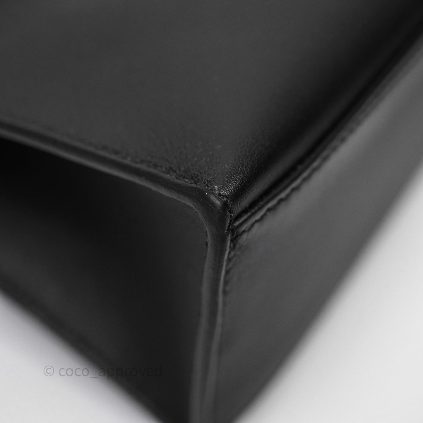Hermès Kelly Pochette Clutch Black Swift Palladium Hardware