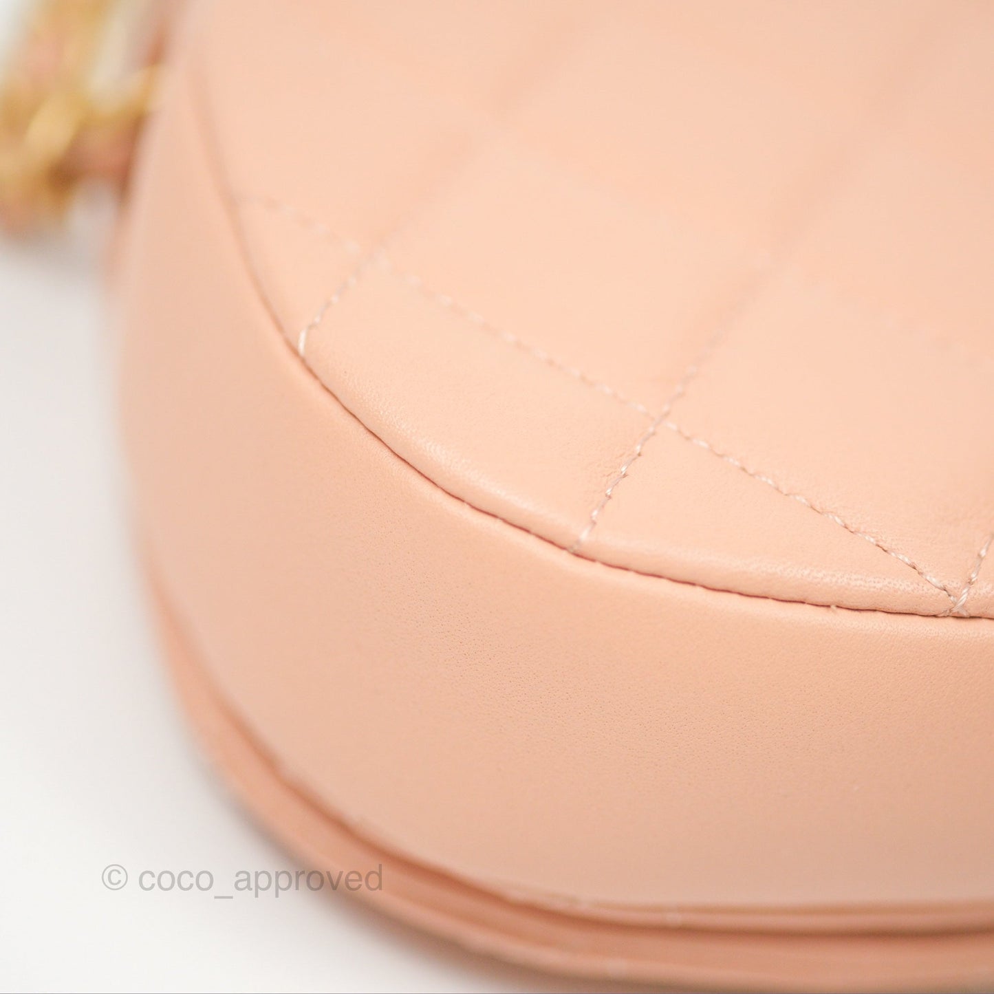 Chanel Mini Clutch with Chain Beige Calfskin Aged Gold Hardware