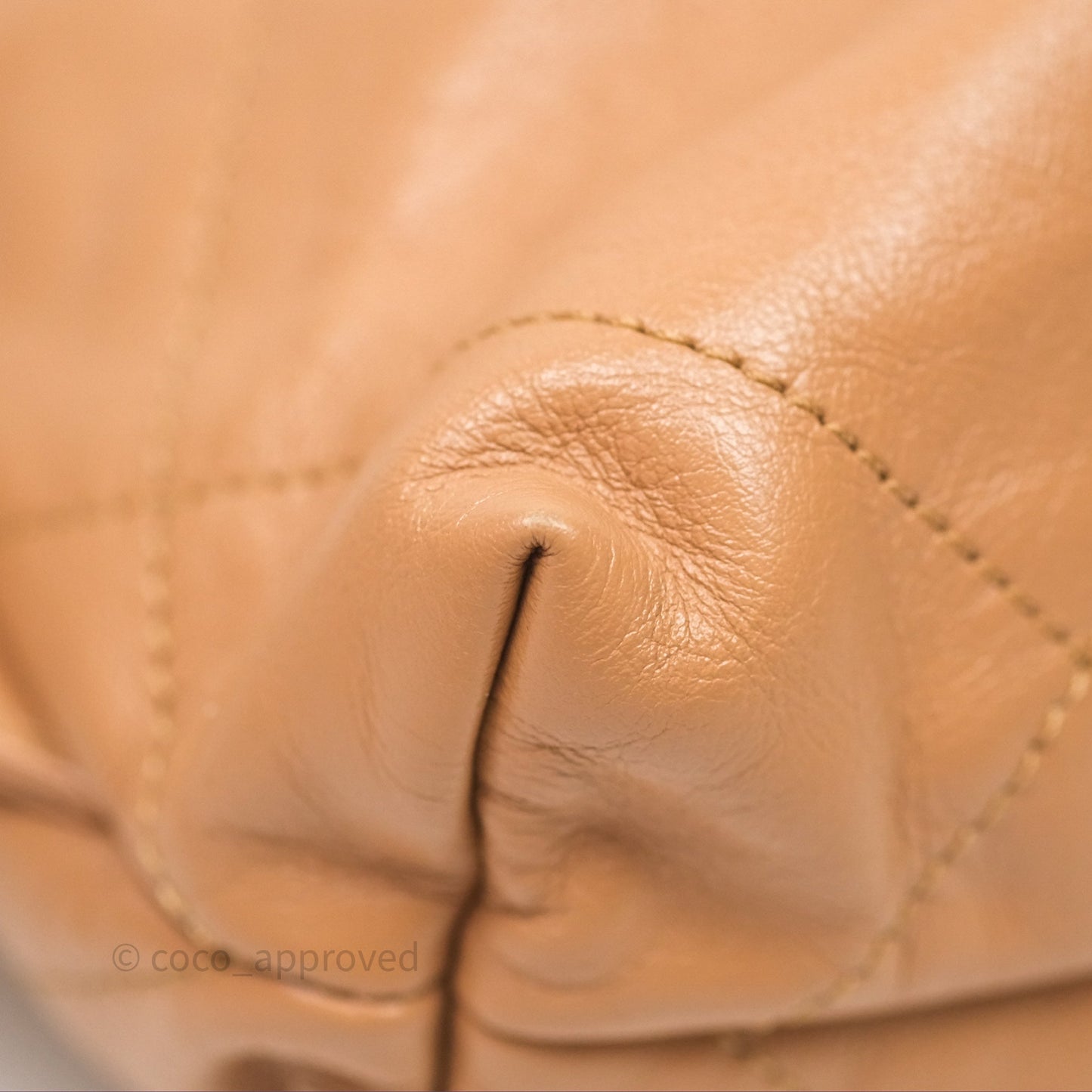 Chanel 22 Small Backpack Camel Shiny Calfskin Gold Hardware