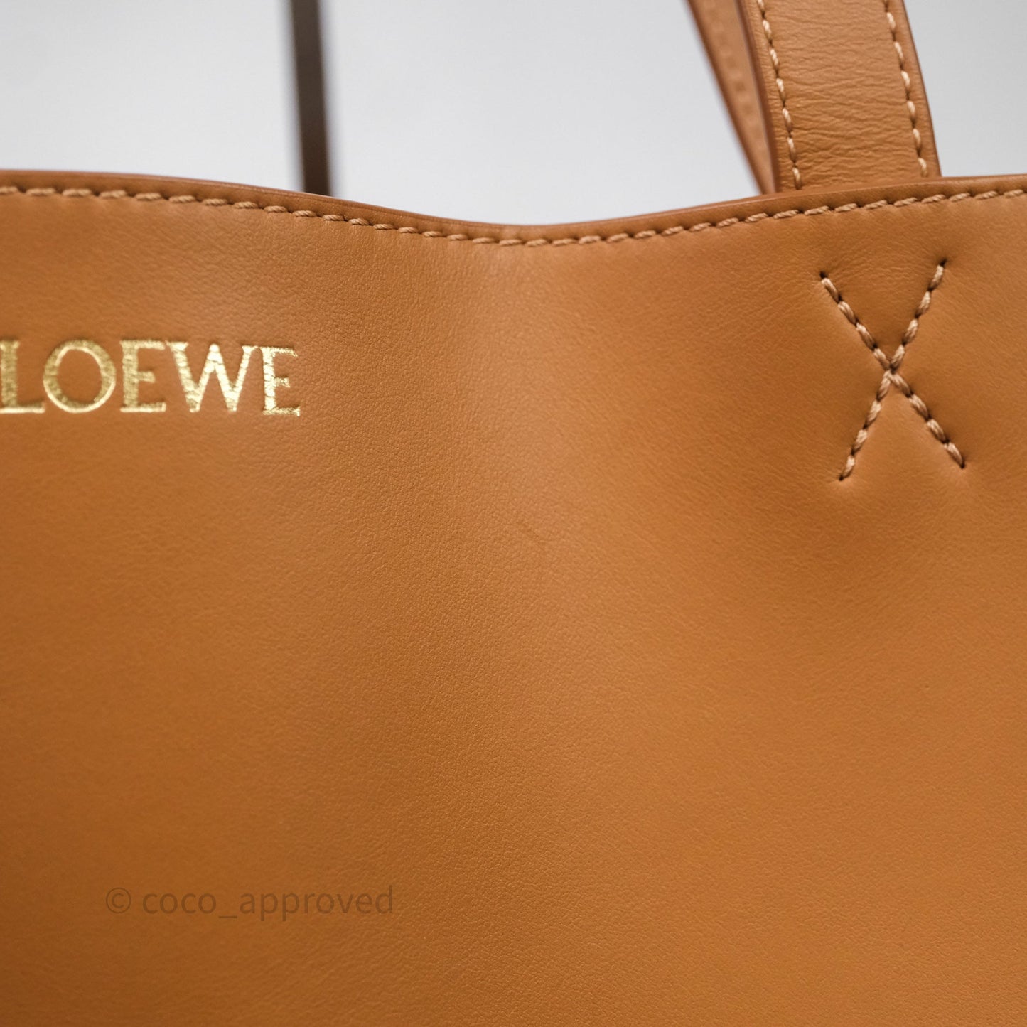 Loewe Puzzle Fold XL Warm Desert Leather Tote Bag