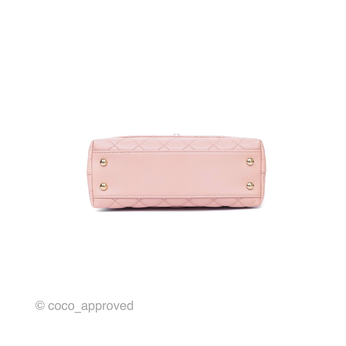 Chanel Small Coco Handle Pink Caviar Gold Hardware