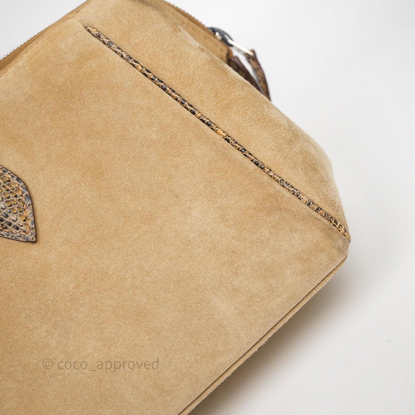 Hermès Beige Veau Doblis Salvator Lizard 27 Bombay Palladium Hardware