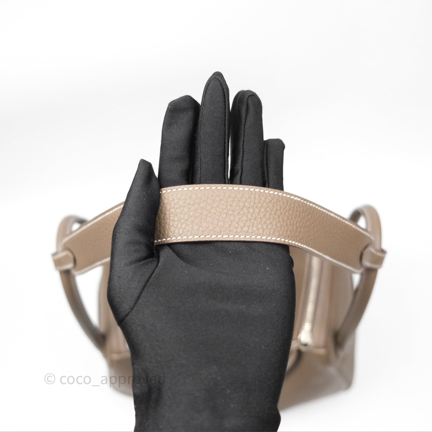Hermès Lindy 30 Etoupe 18 Clemence Palladium Hardware