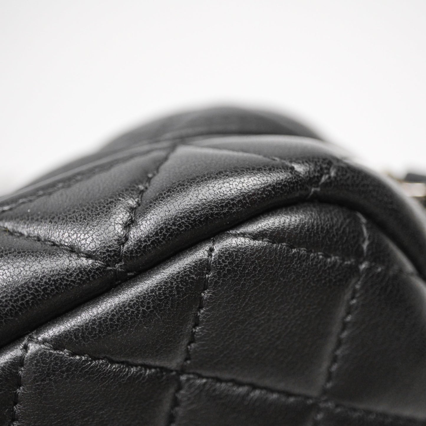 Chanel Camera Case Bag Lambskin Silver Hardware