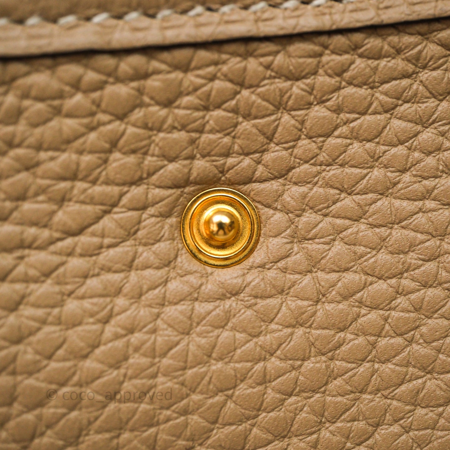 Hermès Mini Evelyne 16 Trench S2 Clemence Gold Hardware