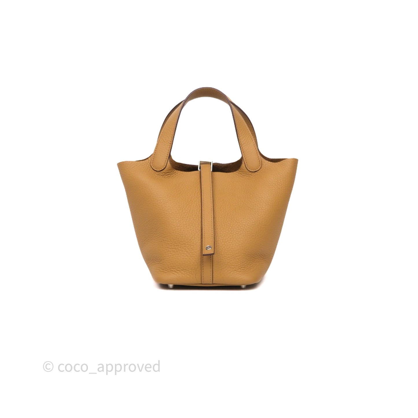 Hermès Picotin Lock 18 Biscuit 4B Clemence Palladium Hardware
