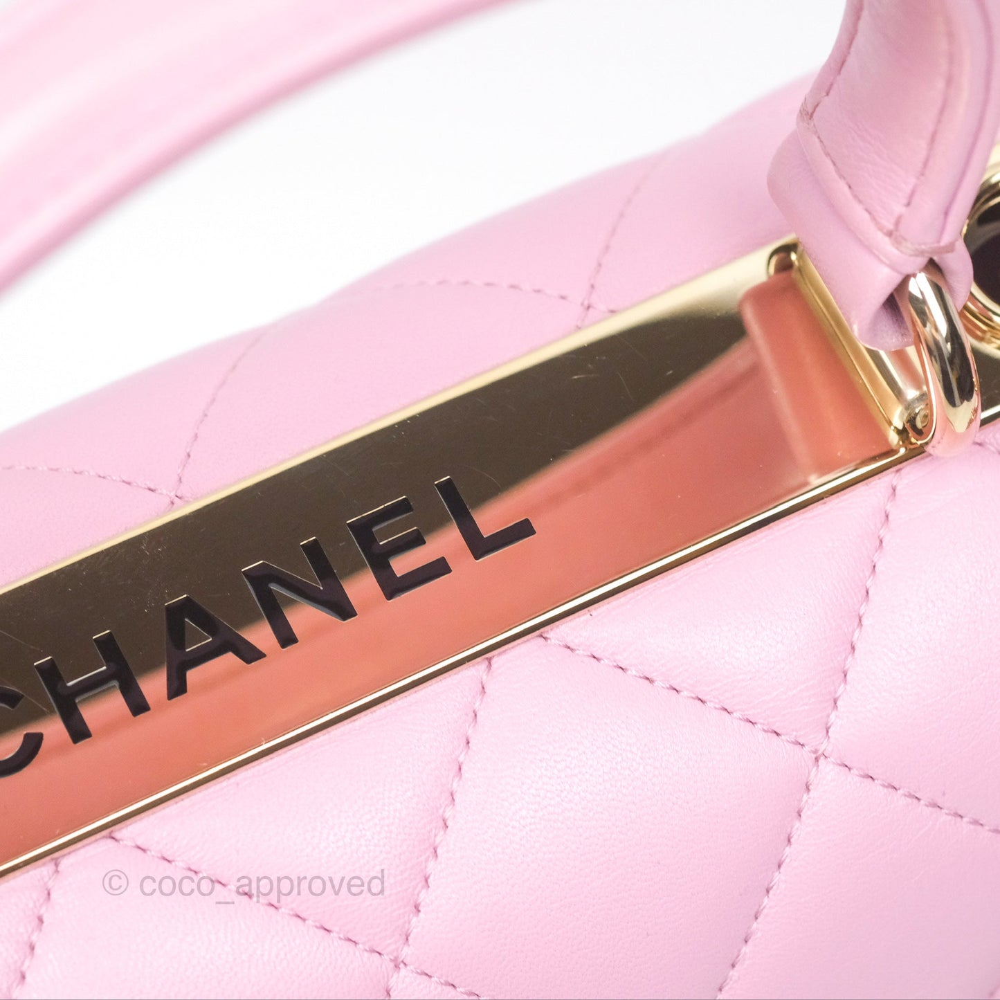 Chanel Medium Trendy CC Pink Lambskin Gold Hardware