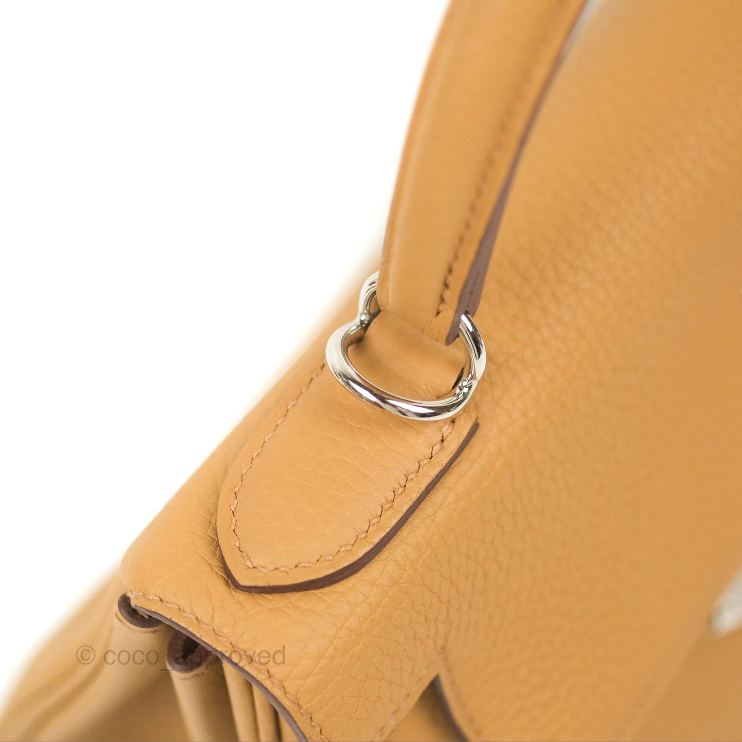 Hermès Kelly 28 Biscuit 48 Clemence Palladium Hardware