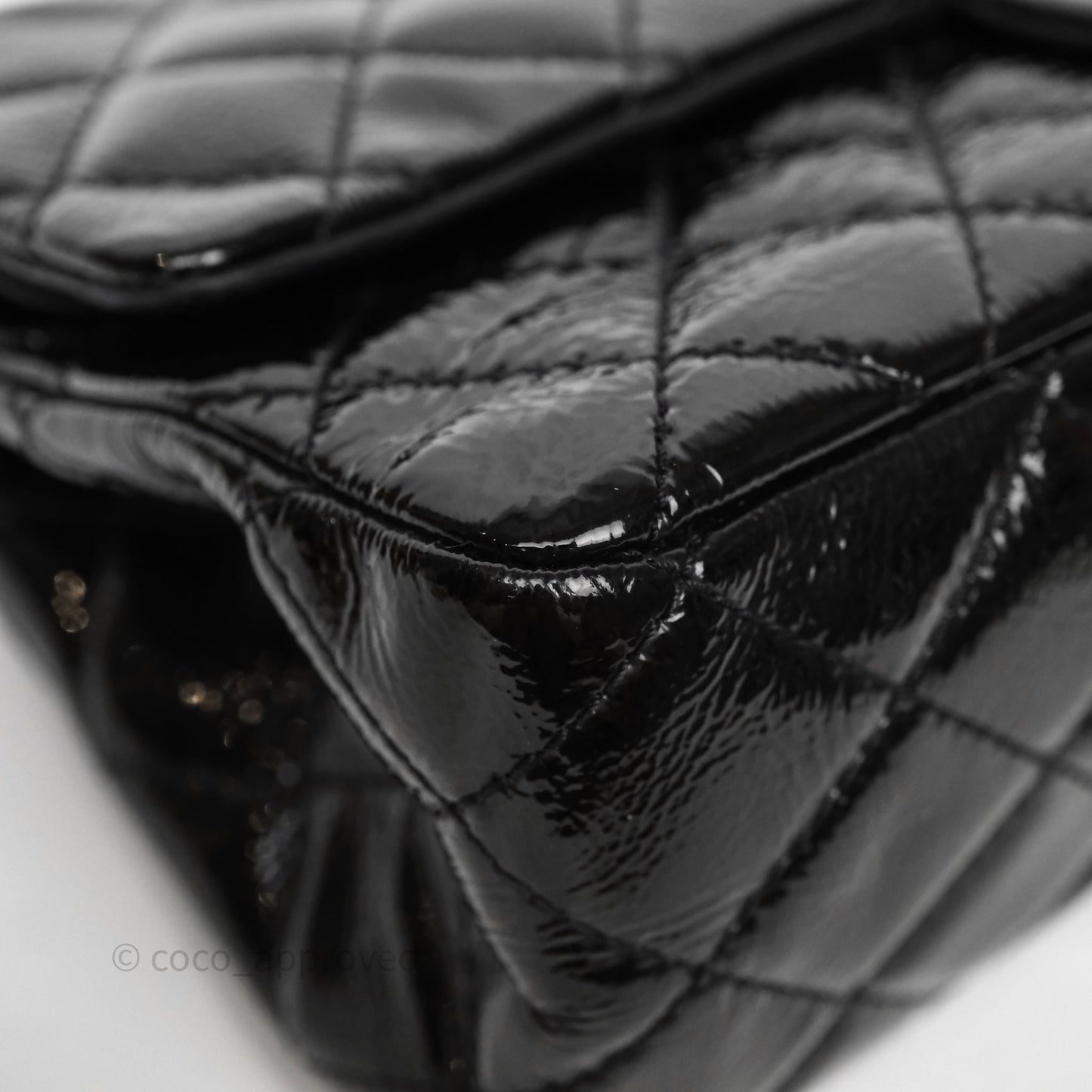 Chanel 2.55 Reissue Glazed Calfskin So Black 227 Silver Hardware