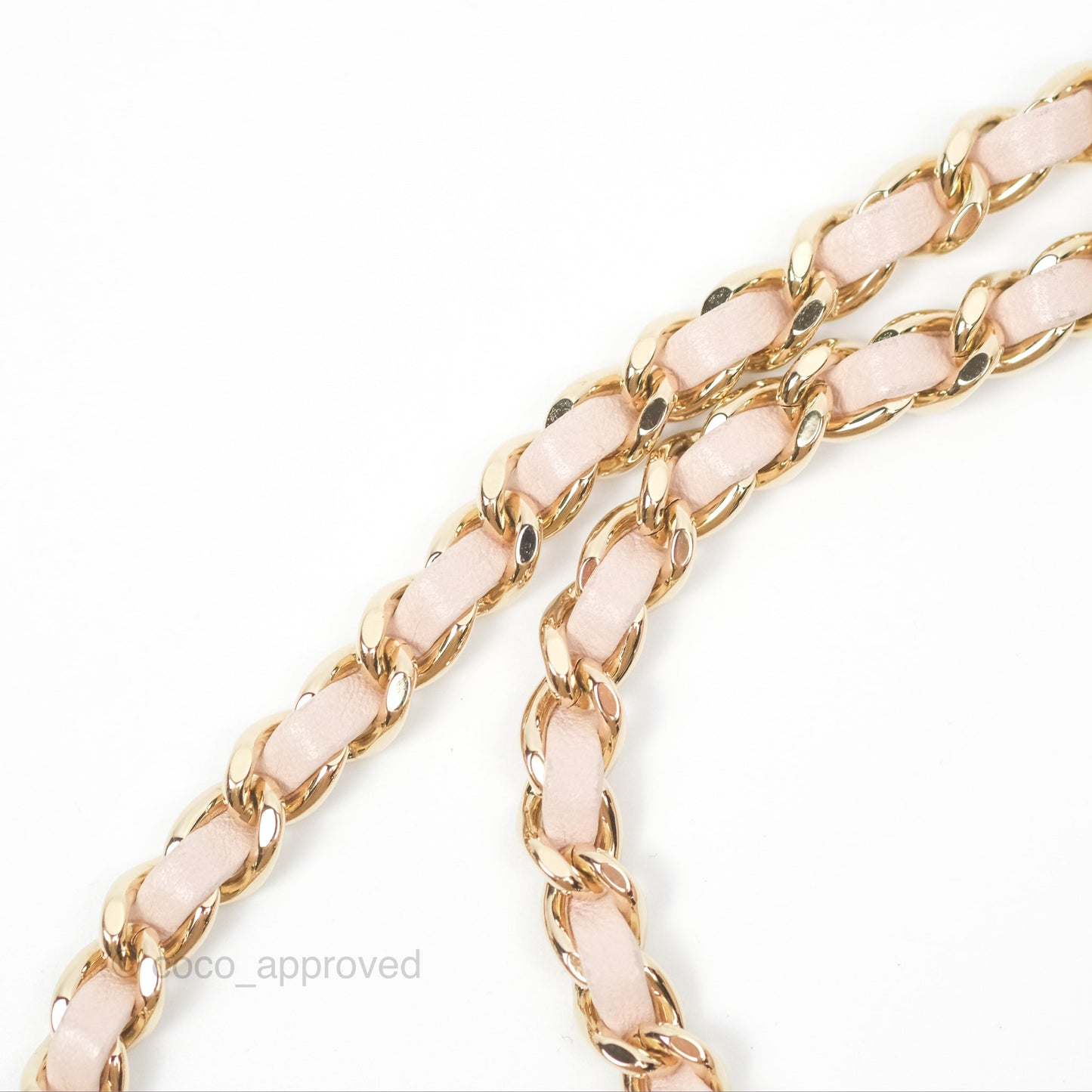 Chanel Flap Clutch With Chain Quilted Light Pink Lambskin Gold Hardware