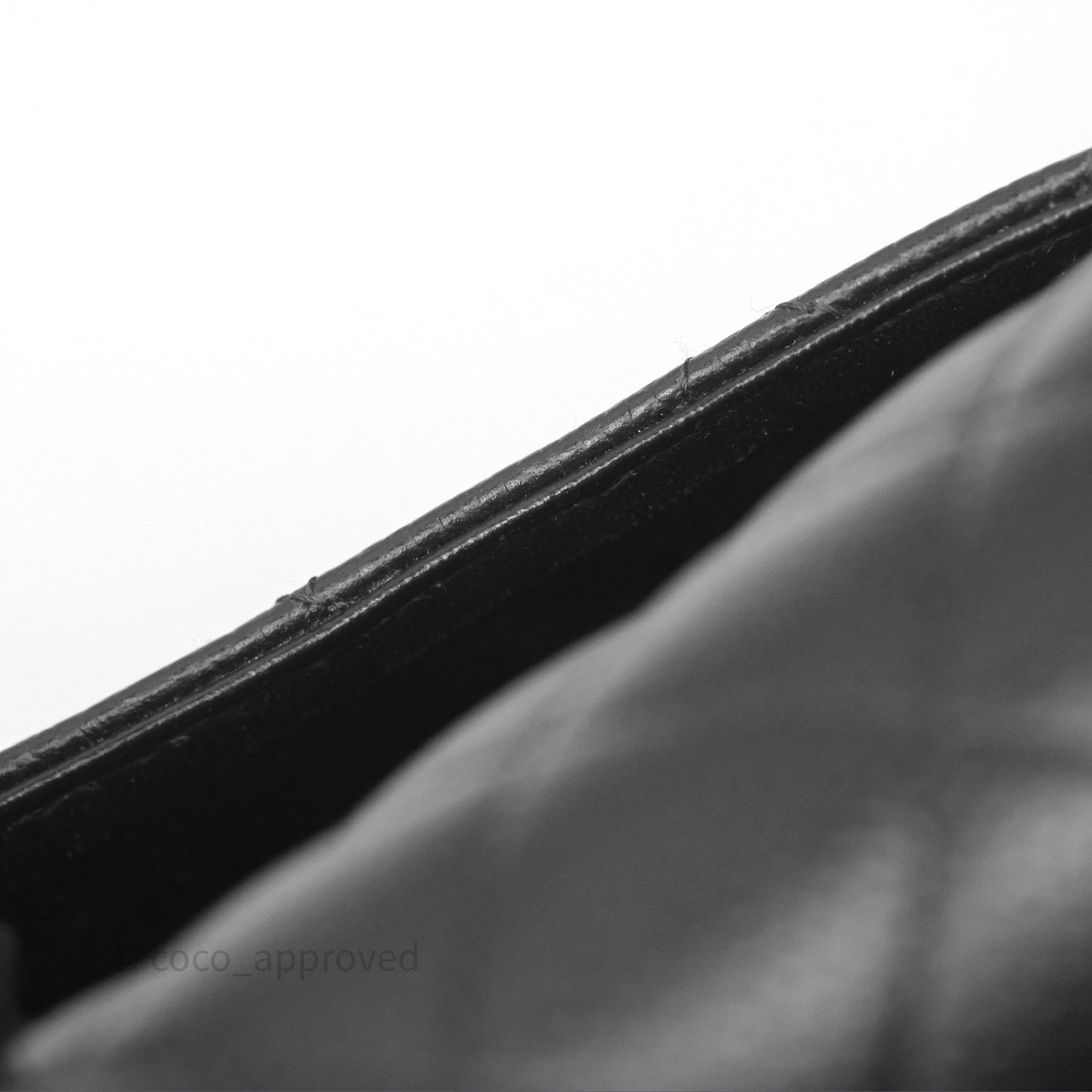 Chanel Classic M/L Medium Flap Quilted Black Caviar Silver Hardware