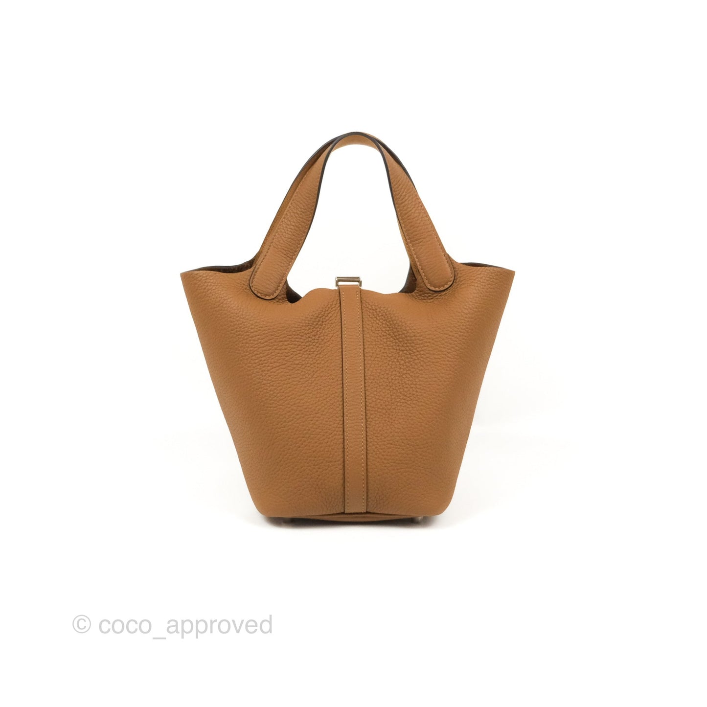 Hermès Picotin Lock 18 PM Eclat Alezan/Biscuit Clemence Silver Hardware