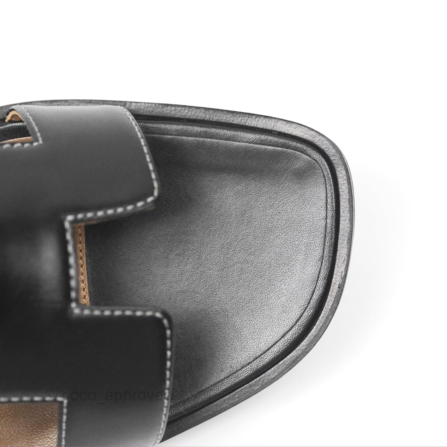 Hermès Oran Sandals in Black Size 39