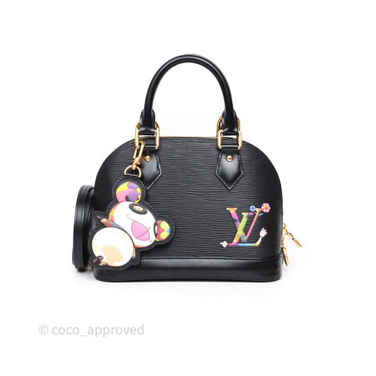 Louis Vuitton x Murakami Alma BB Black Epi Gold Hardware