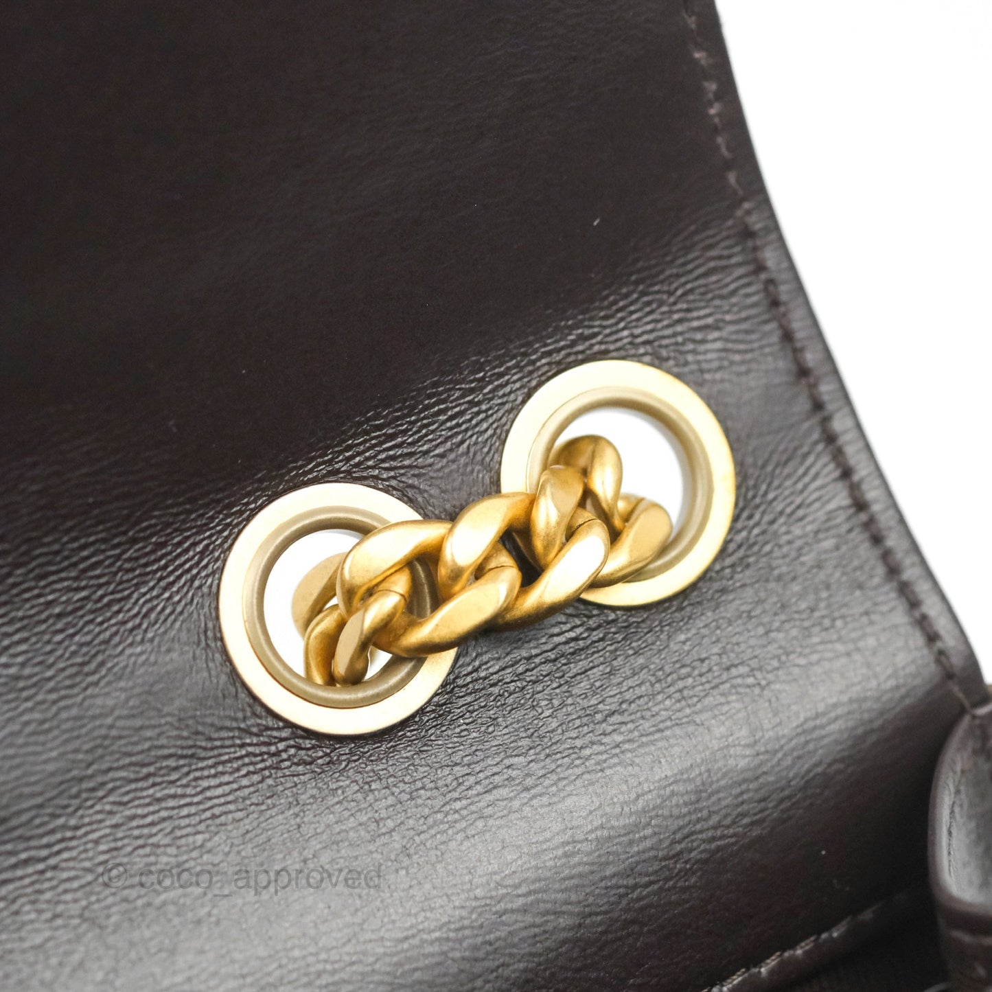Chanel Quilted Wallet on Chain WOC Adjustable Chain Brown Lambskin Aged Gold Hardware 22K