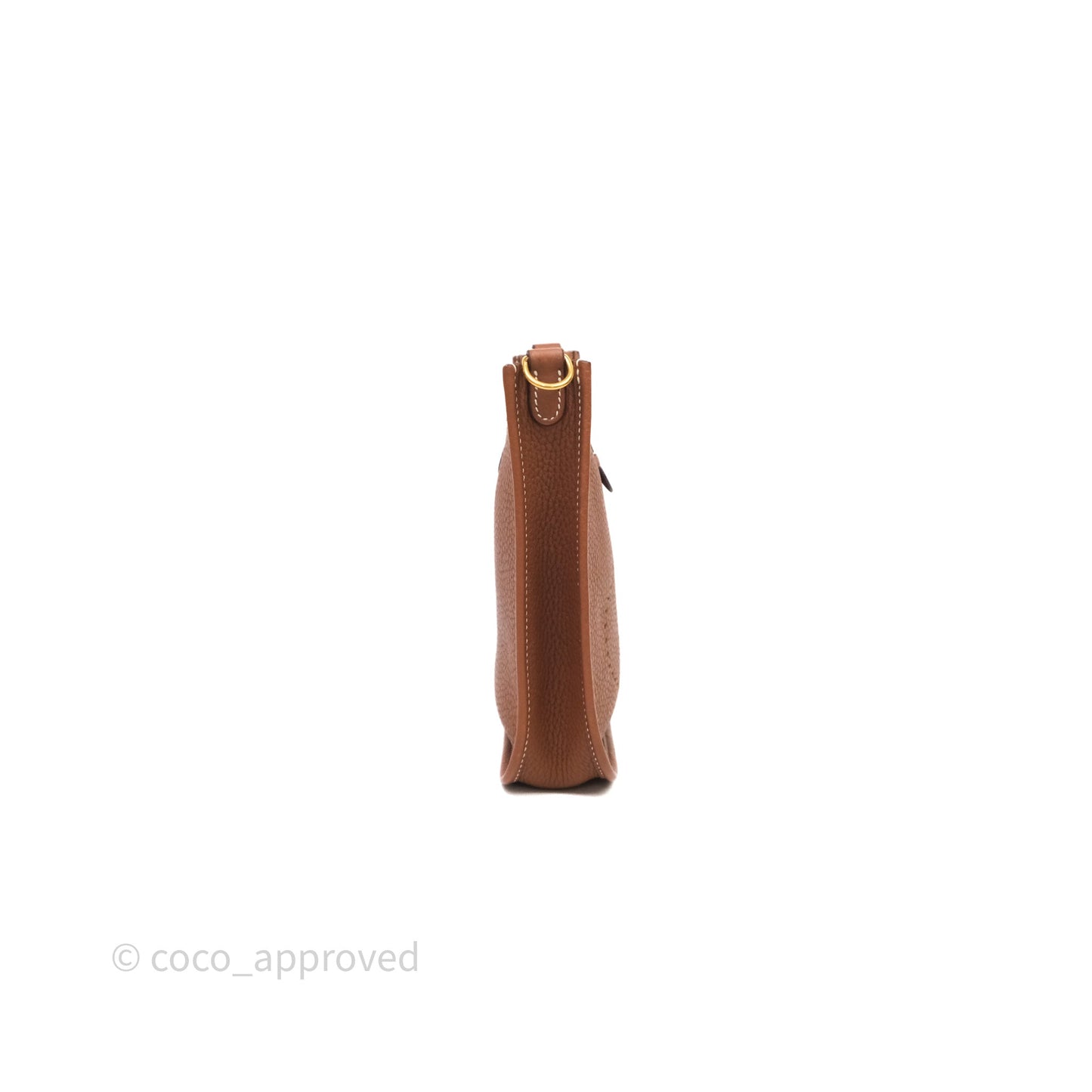 Hermès Mini Evelyne 16 Gold Clemence Gold Hardware