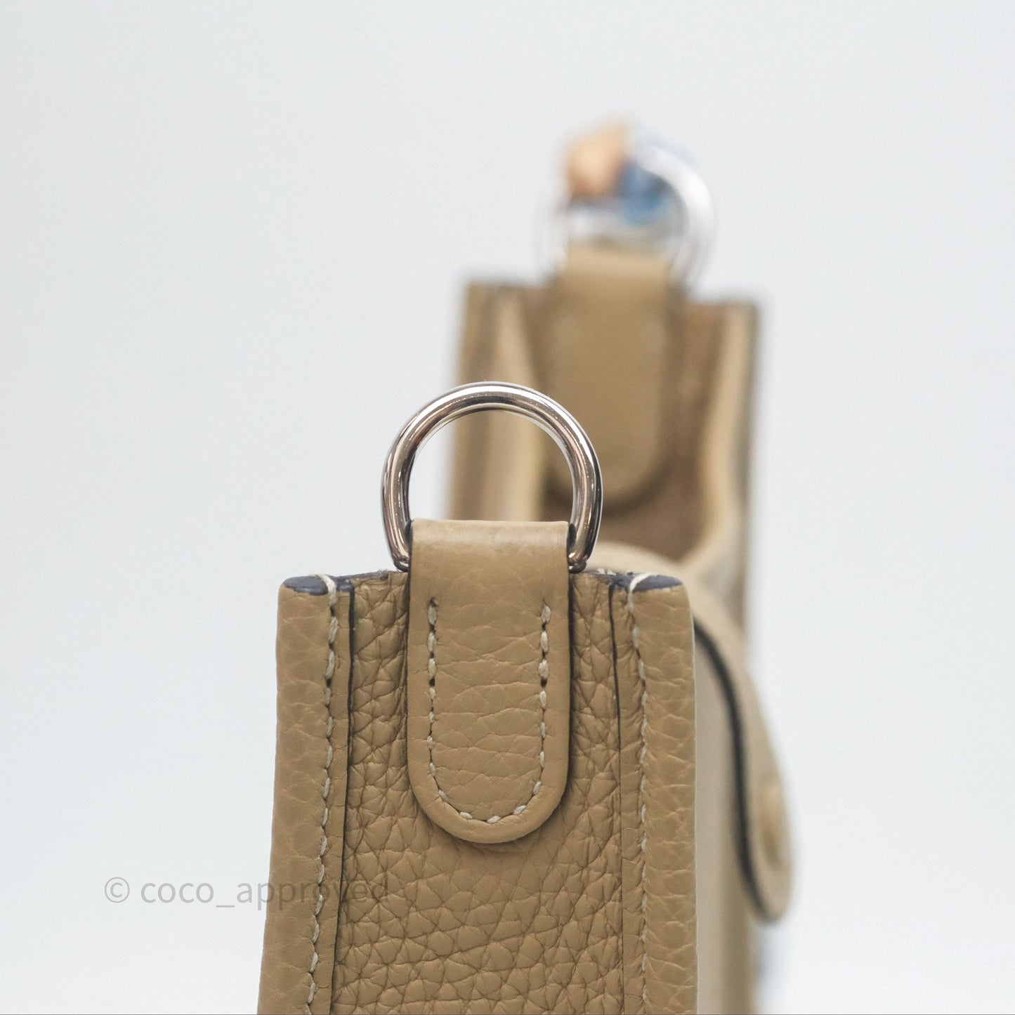 Hermès Mini Evelyne 16 Trench Clemence Palladium Hardware