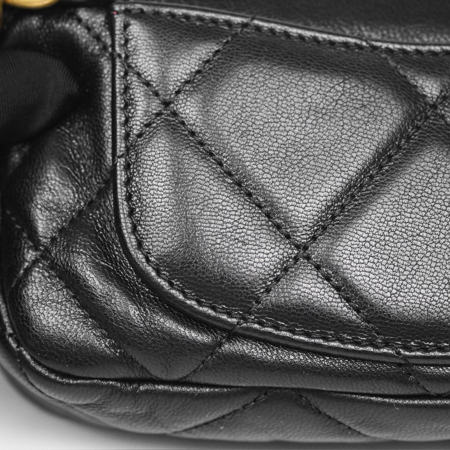 Chanel 19 Waist Bag Black Goatskin Mixed Hardware