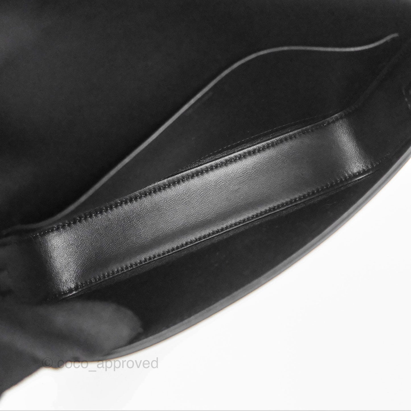 Celine Triomphe Shoulder Bag Black Calfskin
