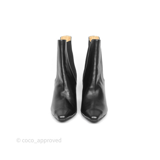 Chanel Leather Boots Black Size 36.5