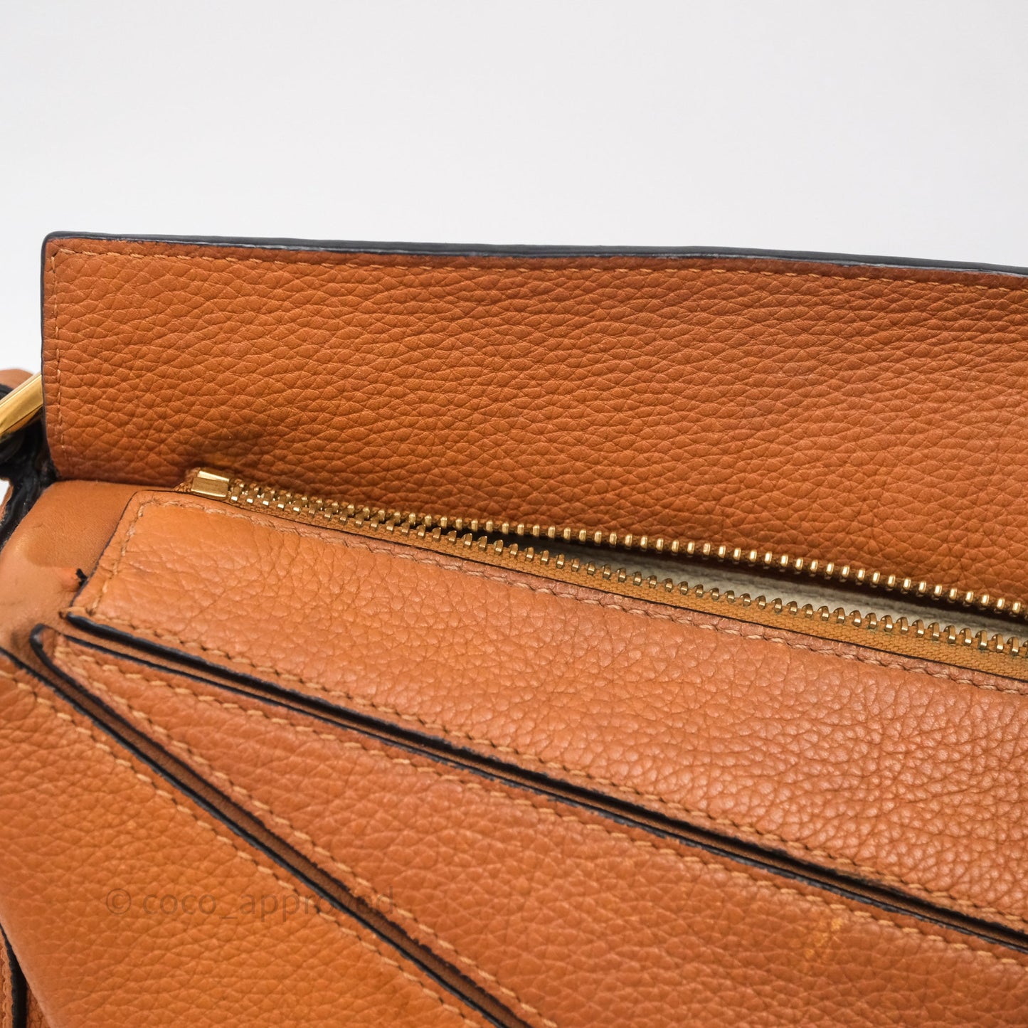 Loewe Small Puzzle Bag Tan Calfskin
