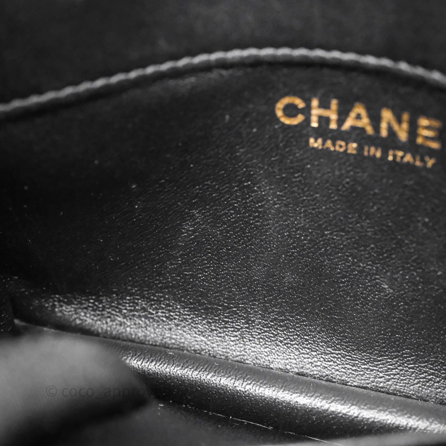 Chanel Quilted Extra Mini Rectangular Flap Black Lambskin Aged Gold Hardware