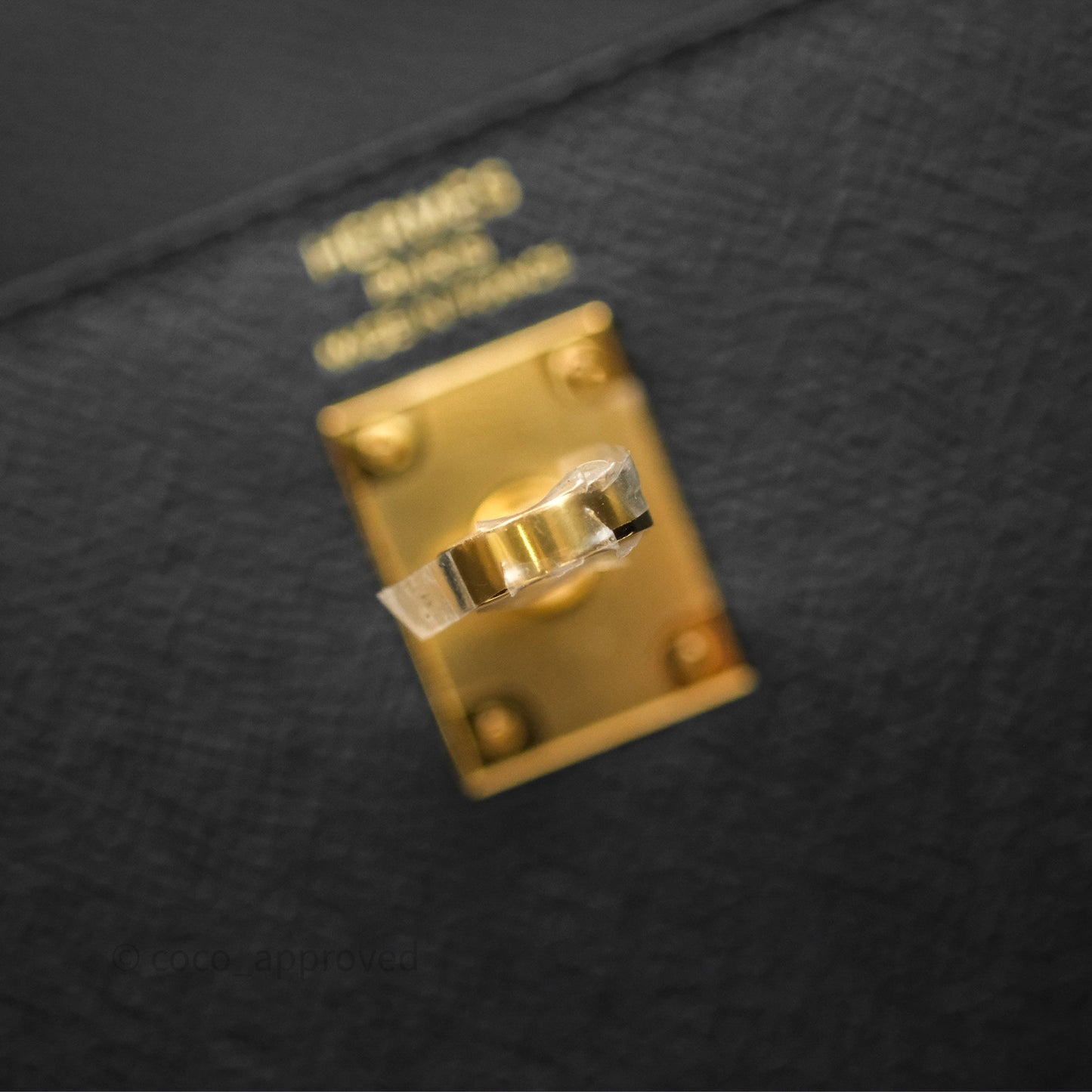 Hermès Sellier Kelly 25 Black Noir 89 Epsom Gold Hardware