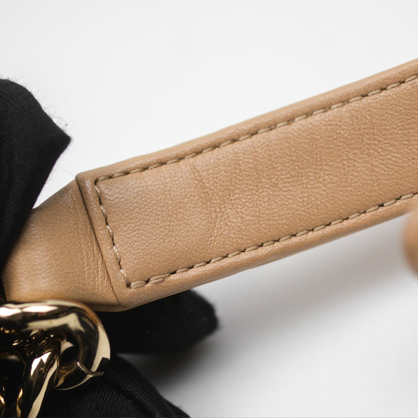 Chanel Boy Quilted Medium Beige Calfskin Gold Hardware