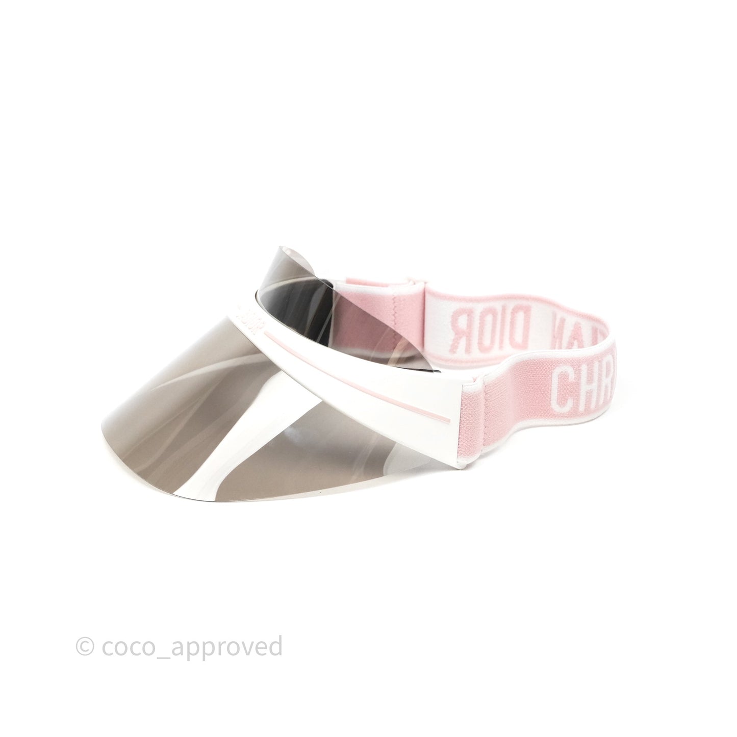 Christian Dior Diorclub Pink White Sun Visor