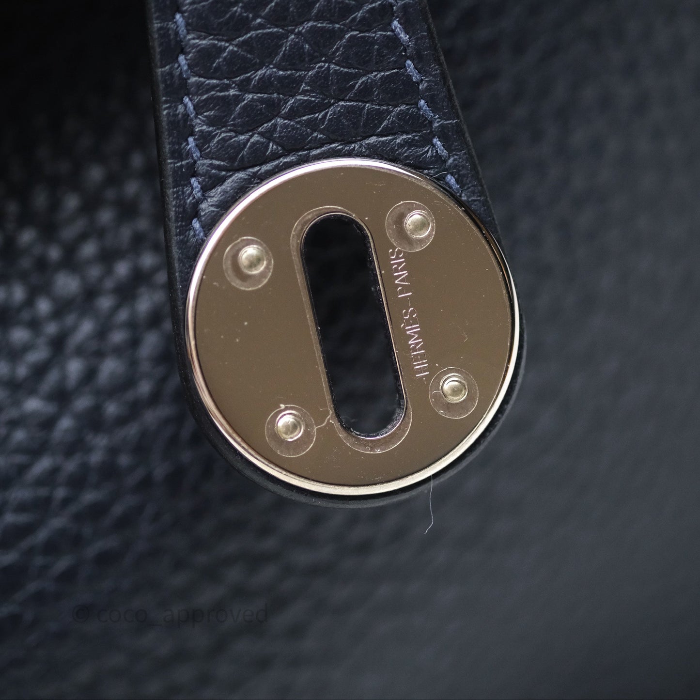 Hermès Lindy 26 Bleu Nuit 2Z Clemence Palladium Hardware