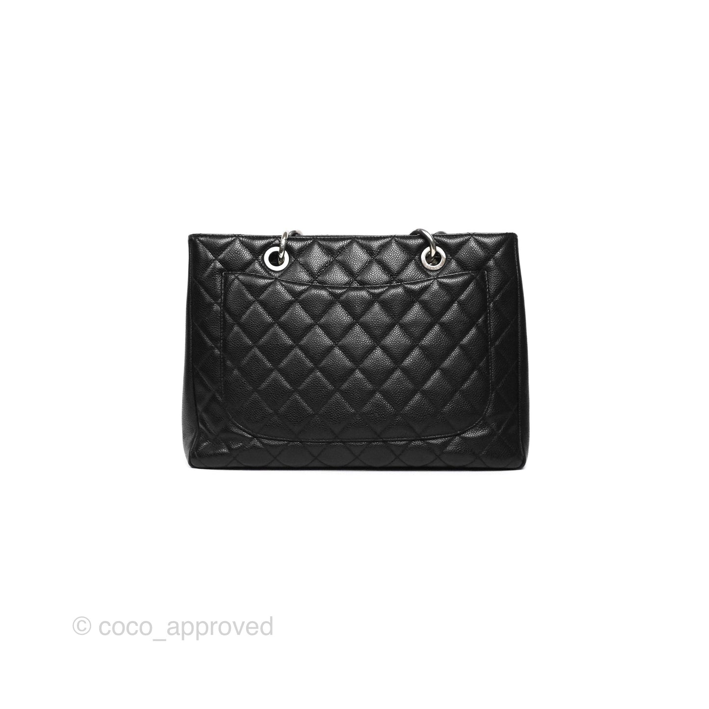 Chanel GST Black Caviar Silver Hardware