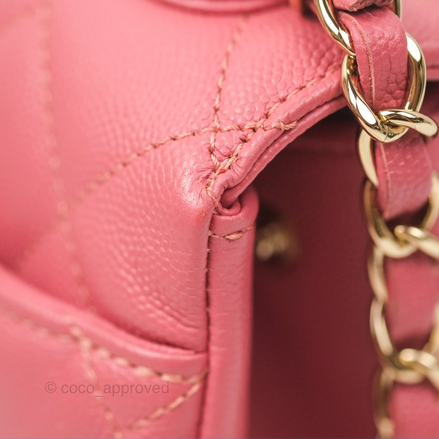 Chanel Quilted Medium Business Affinity Flap Pink Caviar Gold Hardware