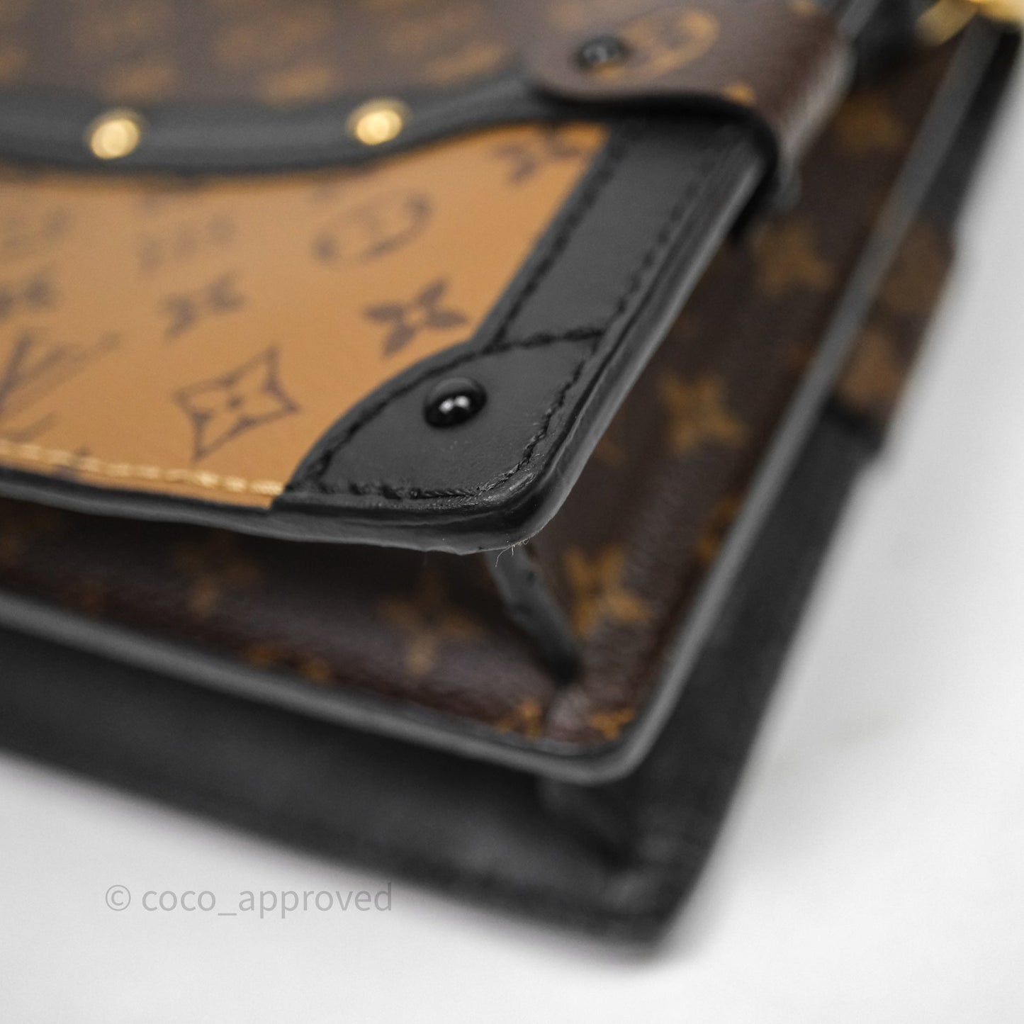Louis Vuitton Monogram Reverse Trunk Clutch Bag