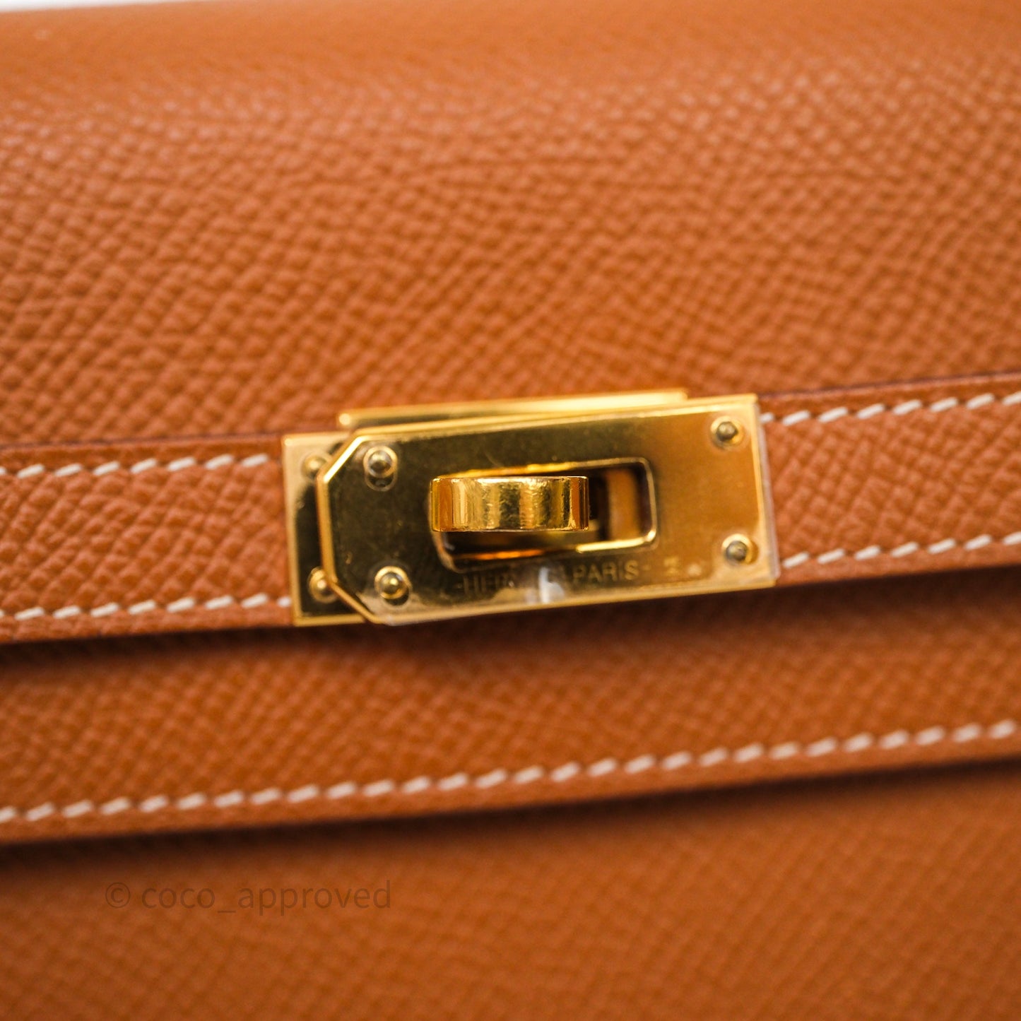 Hermès Kelly To Go Wallet Gold 37 Epsom Gold Hardware