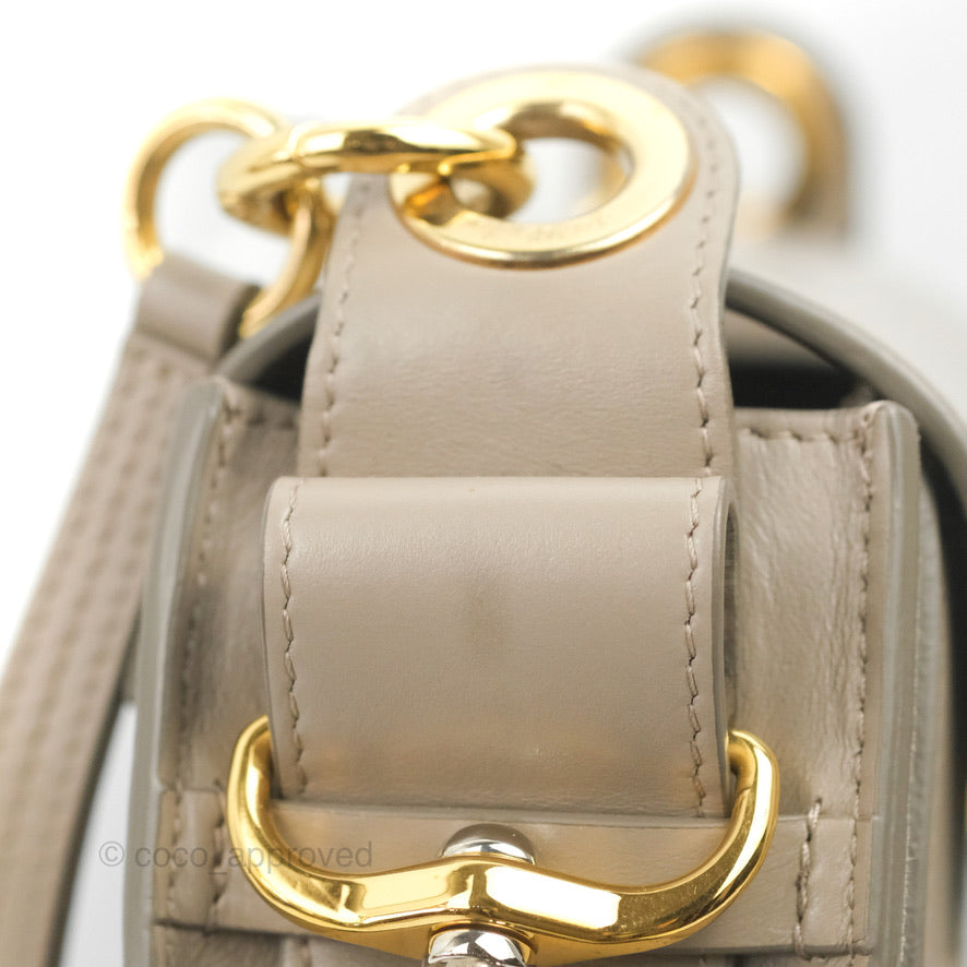 Chloé Small Tess Bag Motty Grey Grained Calfskin