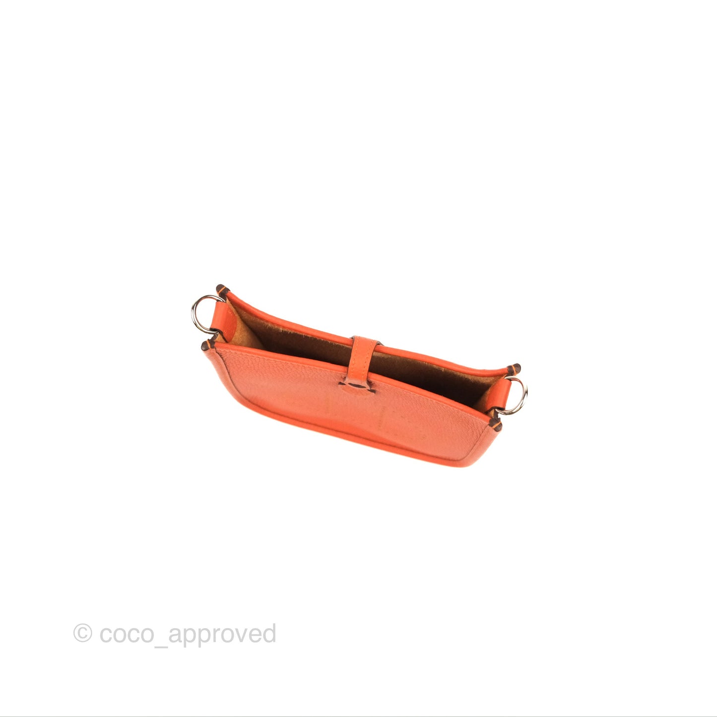 Hermès Mini Evelyne 16 Feu Clemence Palladium Hardware