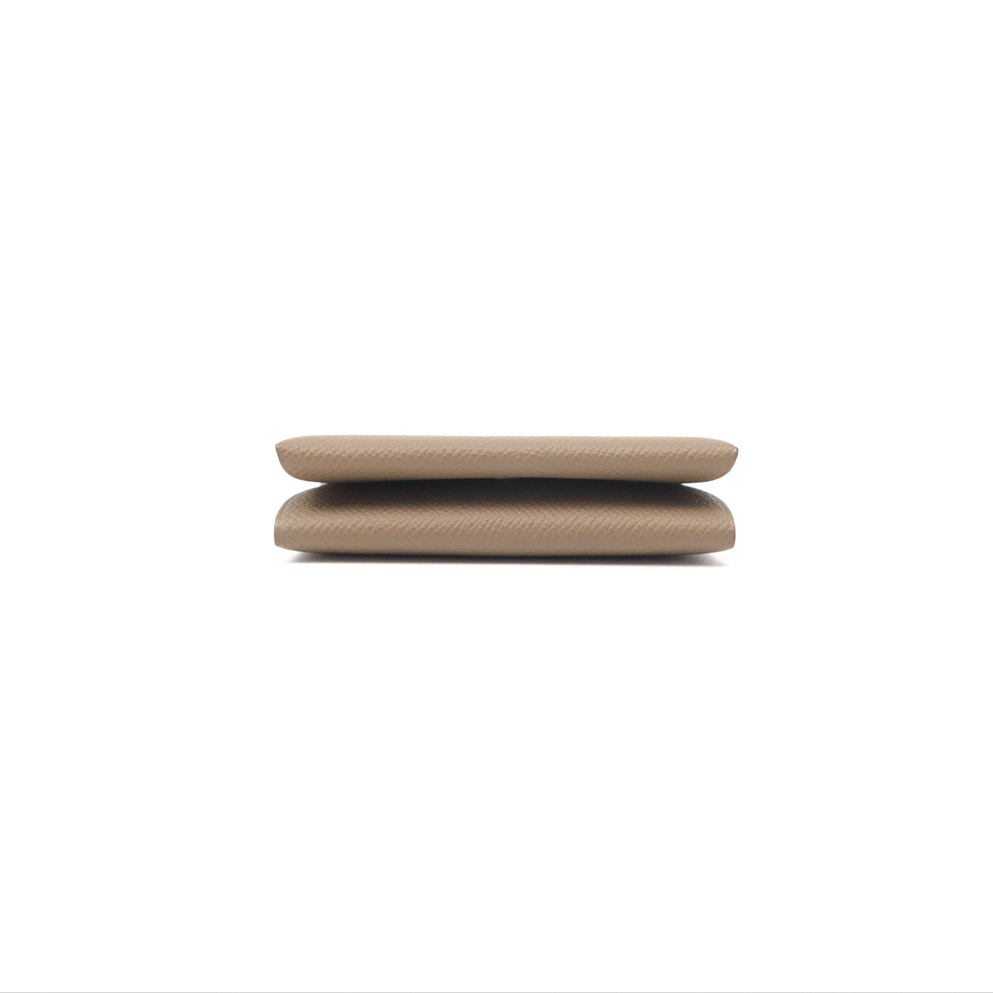 Hermès Calvi Duo Compact Card Holder Etoupe Epsom