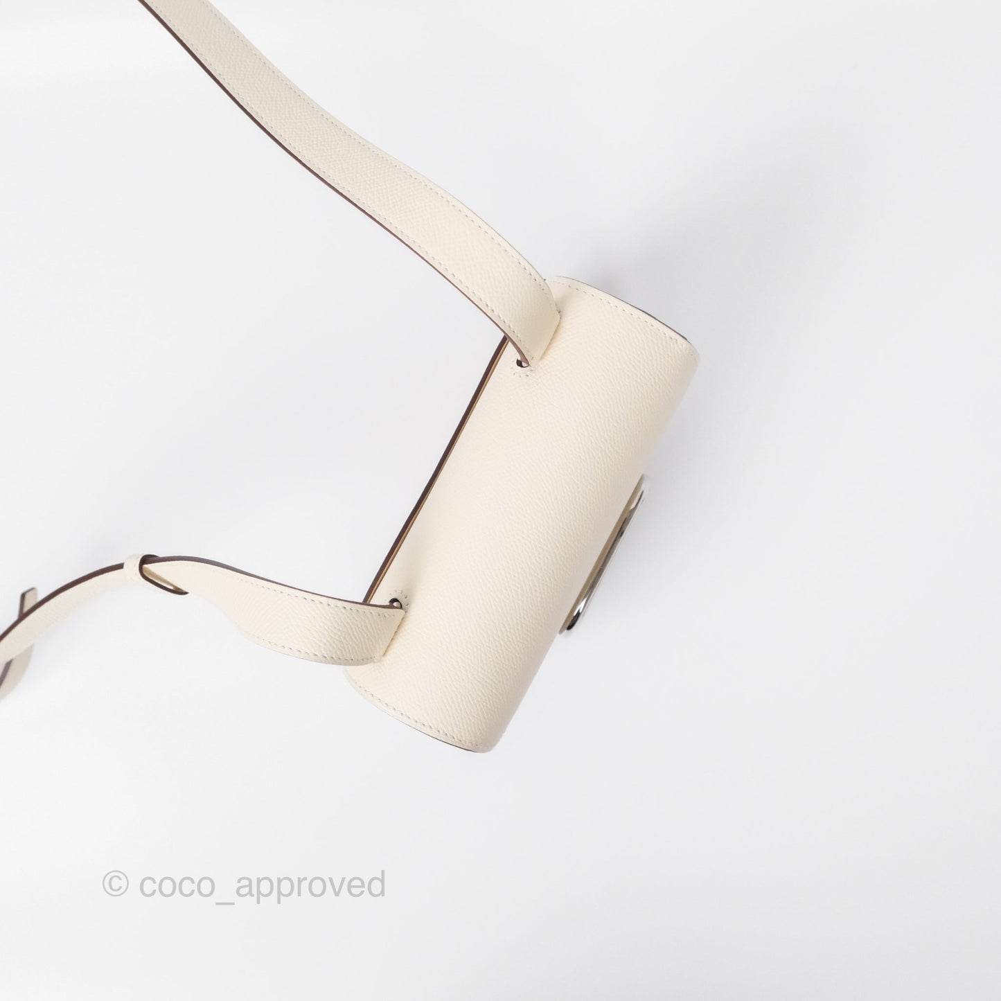 Hermès Della Cavalleria Mini Bag Nata I2 Epsom Palladium Hardware