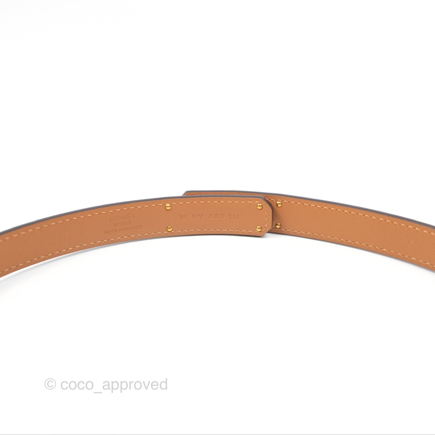 Hermès Epsom Kelly Buckle Belt Etoupe 18 Rose Gold Hardware