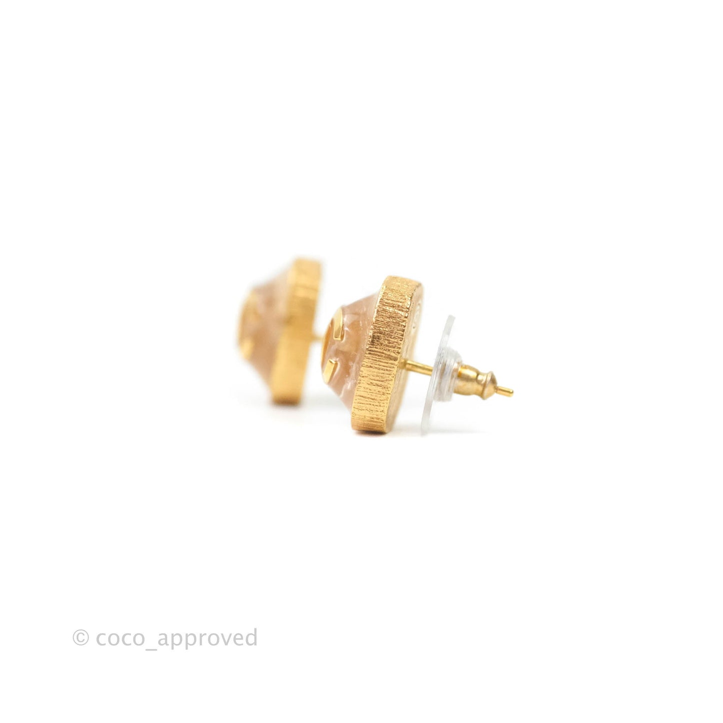 Chanel CC Square Resin Gold Tone 20K