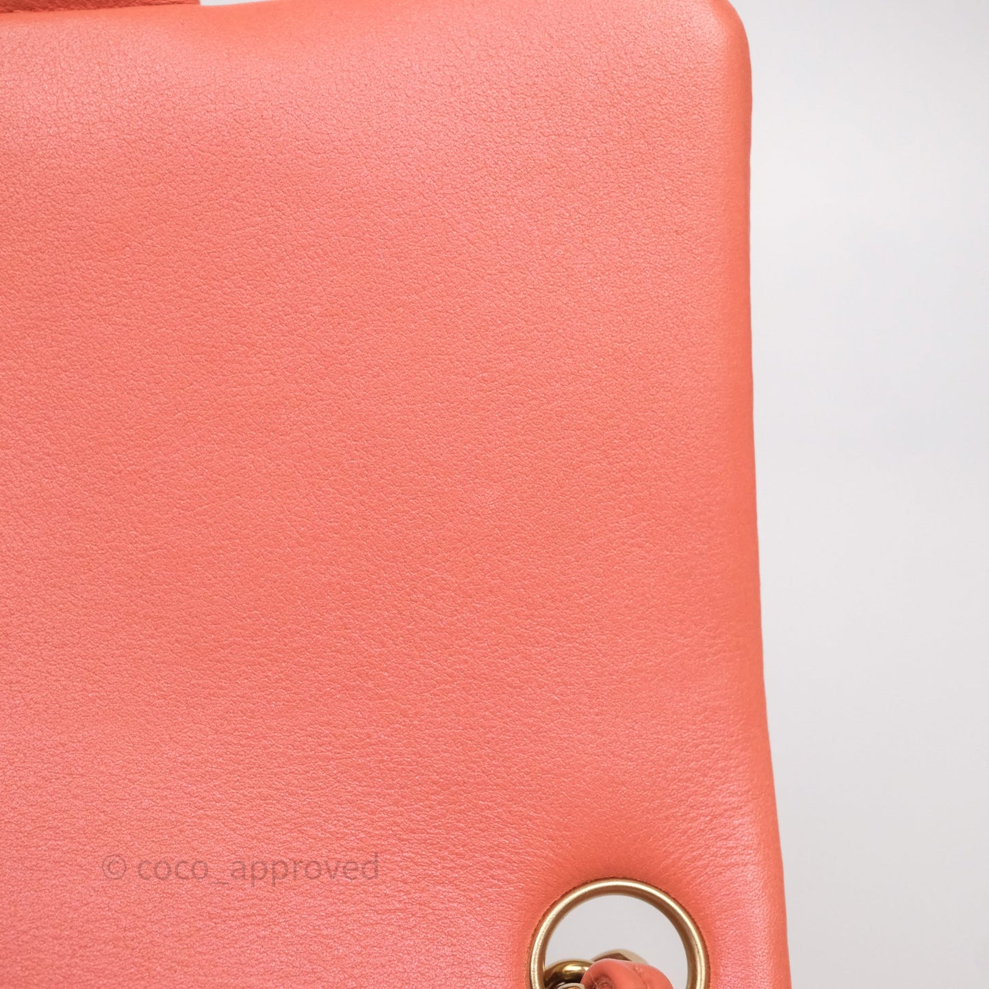 Chanel Mini Square Flap Quilted Pink Lambskin Gold Hardware