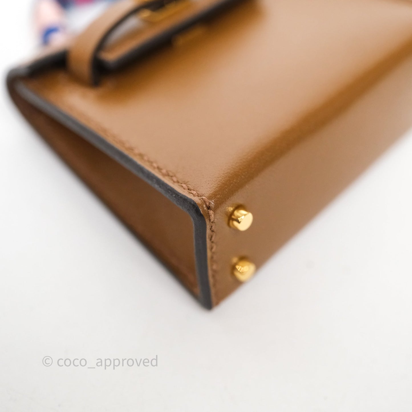 Hermes Mini Kelly Twilly Bag Charm Alezan 3G Tadelakt