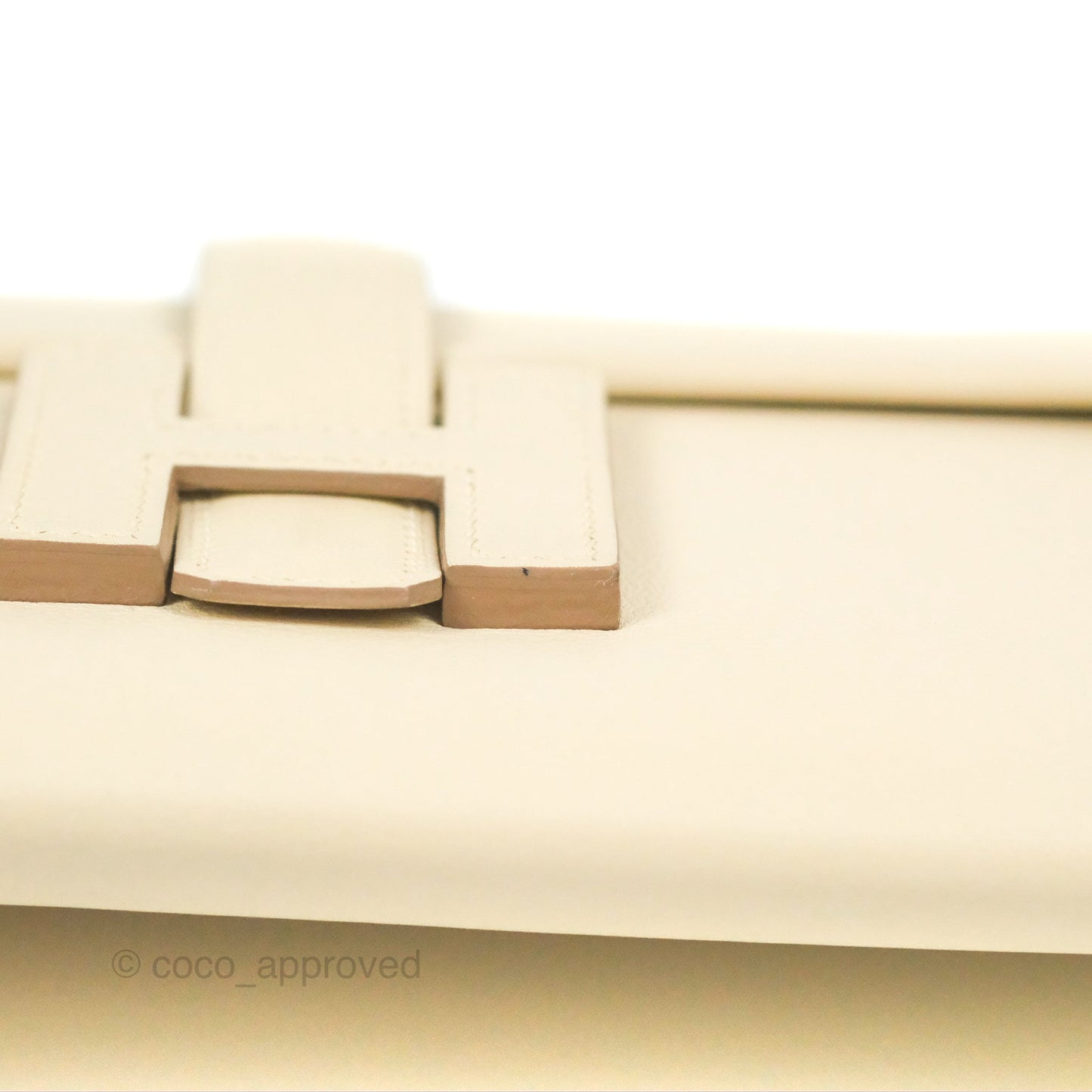 Hermès Jige Elan 29 Clutch Craie Swift