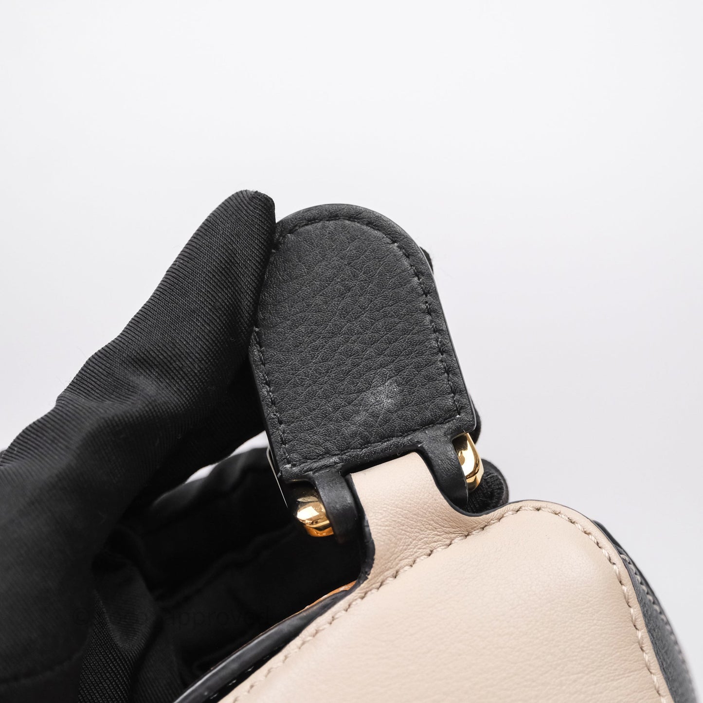 Loewe Small Puzzle Bag Amber/ Light Oat Calfskin Gold Hardware