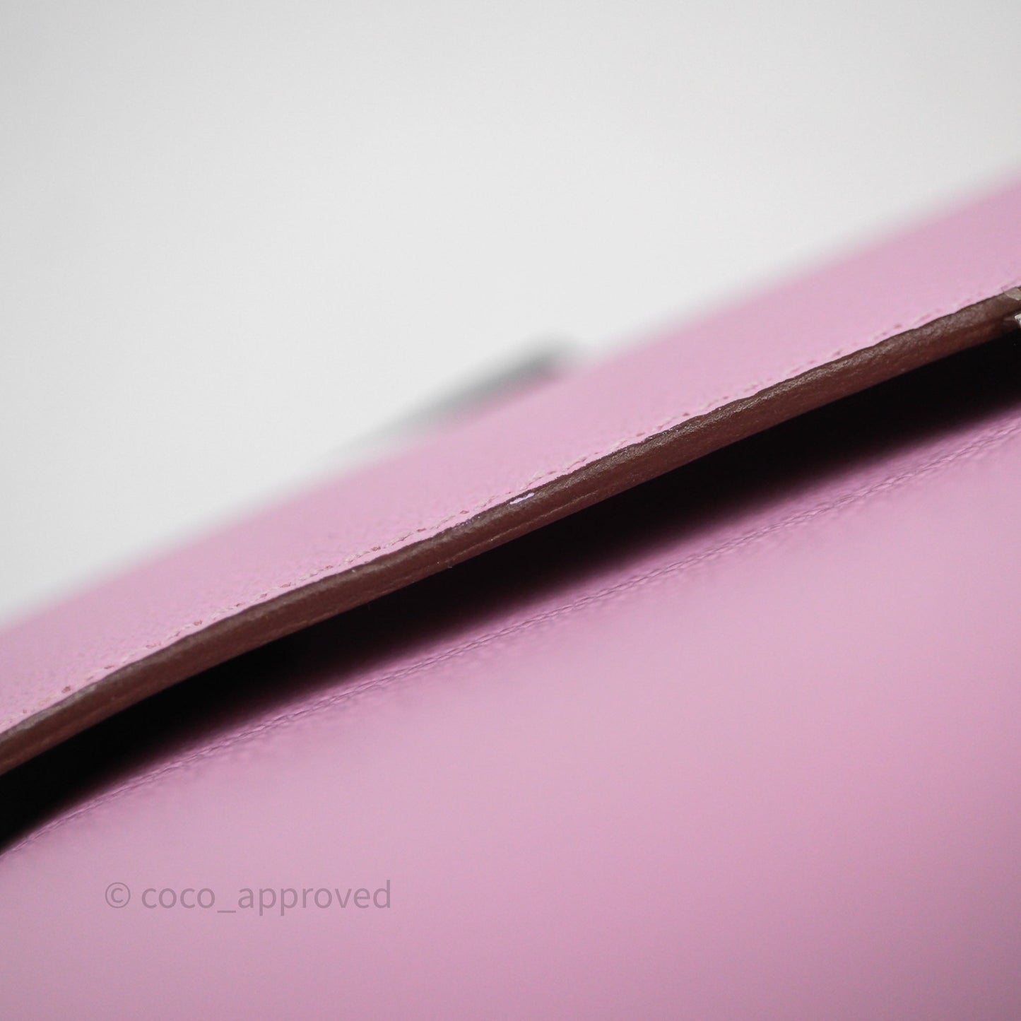 Hermès Constance To Go Wallet Mauve Sylvestre X9 Epsom Palladium hardware