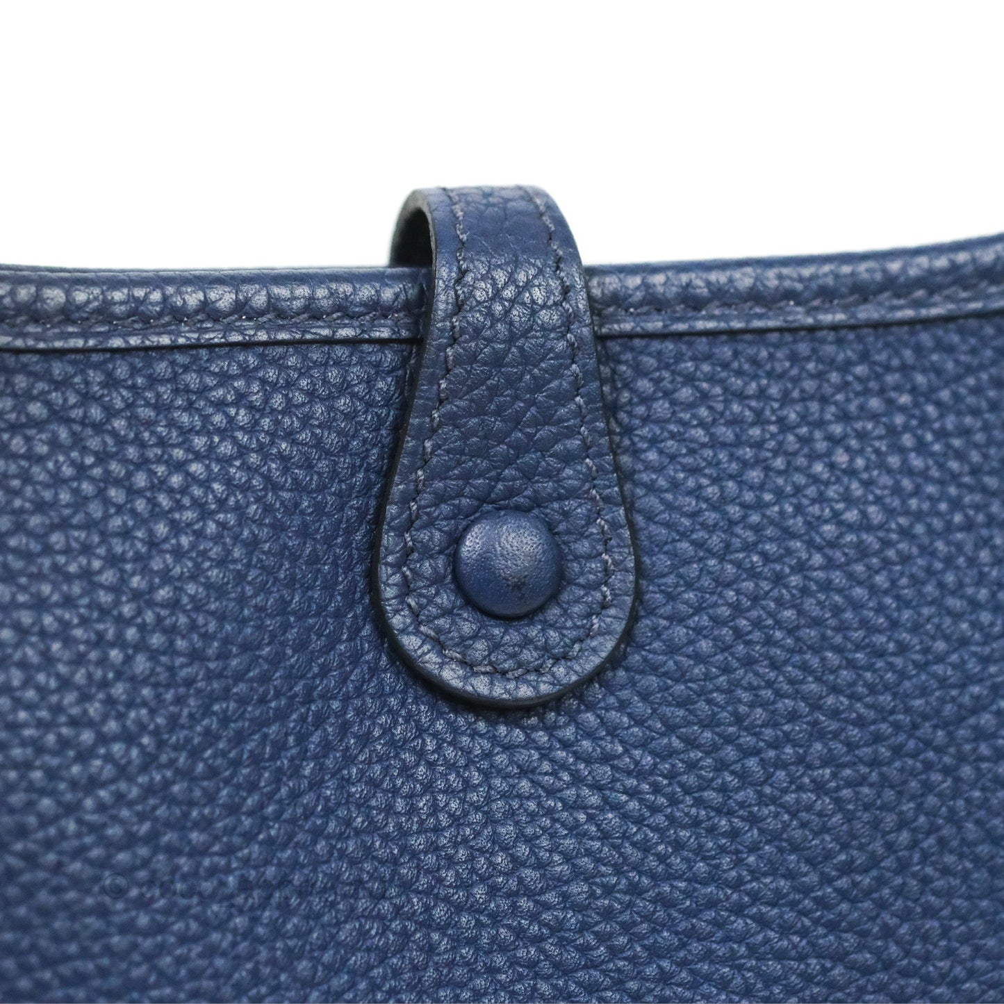 Hermès Mini Evelyne 16 Amazone Bleu Saphir/ Bleu Indigo Gold Hardware